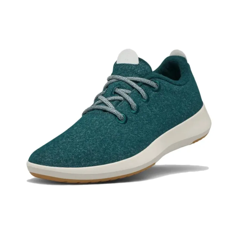 Allbirds Wool Runner Mizzle Wear-Resistant Low-Top Casual Shoes Women's Green-1