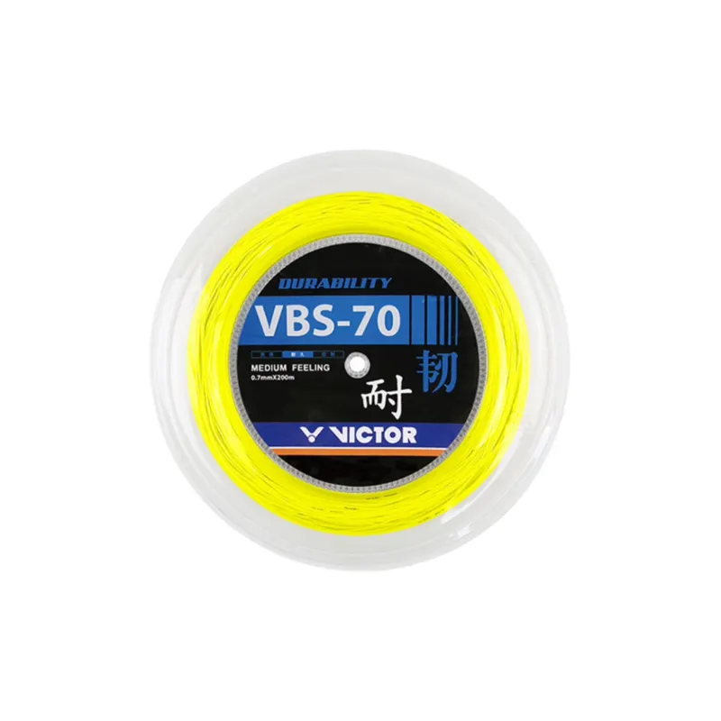 VICTOR Badminton Racket Strings Neon Yellow 200m-0