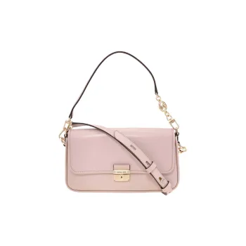MICHAEL KORS Bradshaw Cow Leather Shoulder Bag Baguette Bag Shoulder Bag Women's Nude Pink