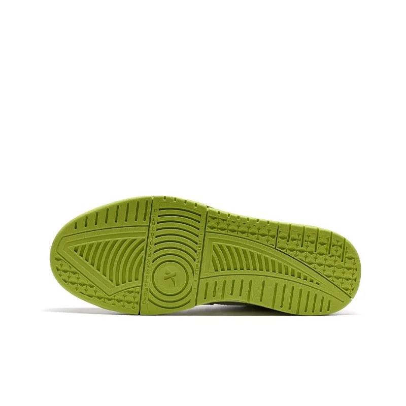 XTEP MAXX1.0 Skateboard Shoes Men Low Top Sail White/Lime-6