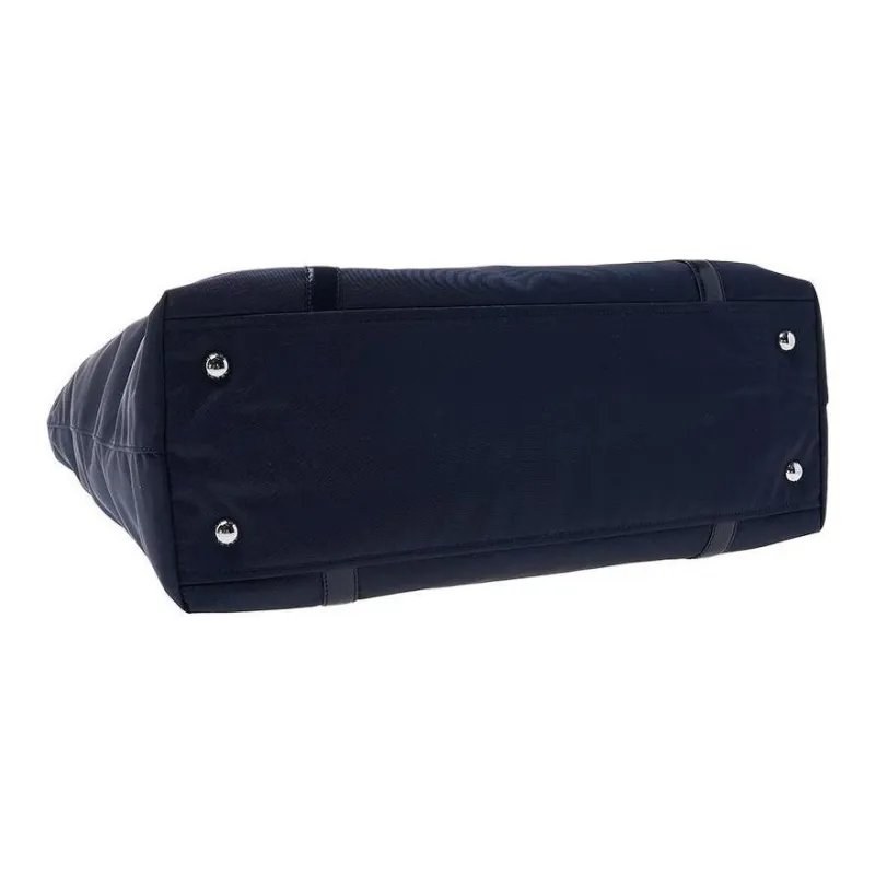 PRADA Recycled Nylon Shoulder Bag Crossbody Bag Handbag Large Size Women's Blue-3