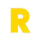 Letter R Wall-Mounted Storage Box (Building Blocks Not Included)