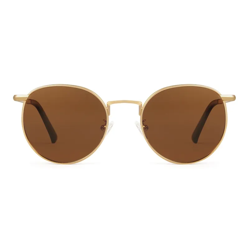Morakot Metal Round Sunglasses Unisex-3