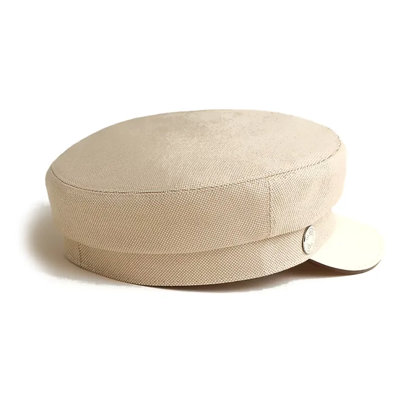 HERMES Cotton-Elastane Blend Berets Women's Brown-1