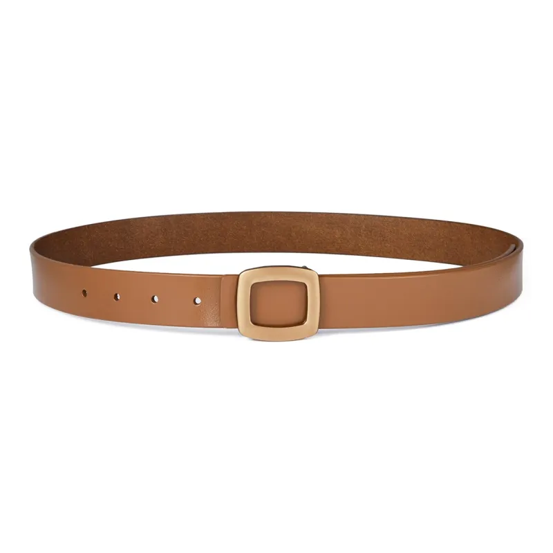 RED DRAGONFLY Versatile Instagram Style Trendy Fashion Smooth Buckle Belt Without Perforation Women's Width 2.8cm-7