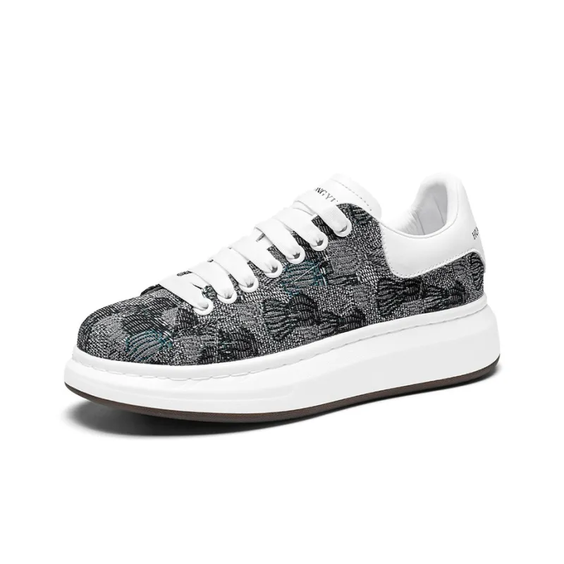 Skate Park Height Increasing Low-Top Skateboard Shoes Men's-1