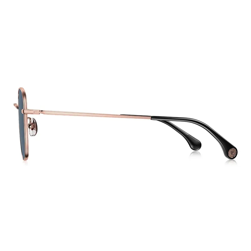 PARIM Alloy Aviator Sunglasses Unisex White, Rose Gold, Light Gold-5