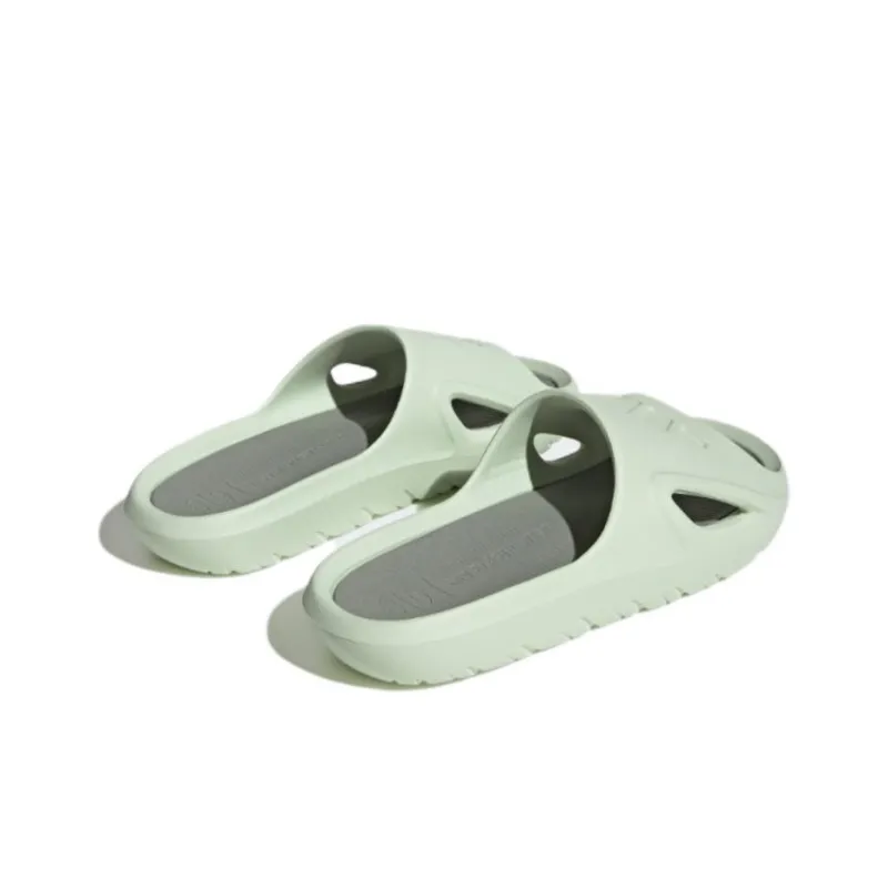 Adidas Adicane Slip-Resistant Abrasion-Resistant Slide Slippers Unisex Light Green-2