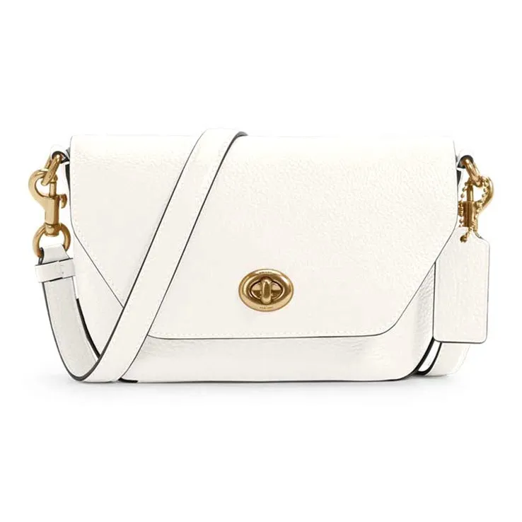 COACH Karlee Leather Shoulder Bag, Crossbody Bag Women's White-0