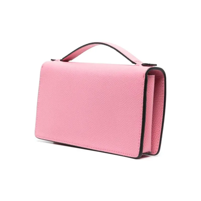 Valentino Vlogo Calfskin Handbag Shoulder Bag Regular Women's Light Pink-1