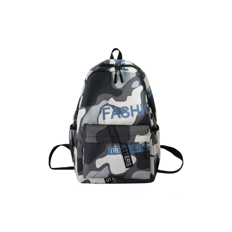 ALNI BITTON Nylon Backpack Regular Men's Camouflage Gray/Green Camouflage/Camouflage Blue-11