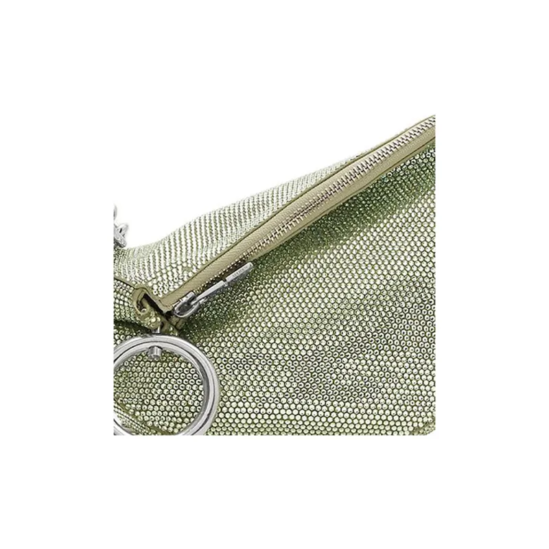 Burberry Calf Suede Crossbody Bag Shoulder Bag Women's Peridot Color-5