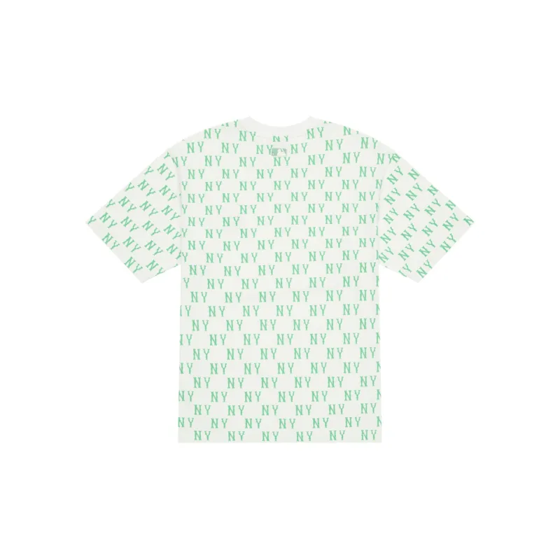 MLB MONOGRAM Reading Collection T Shirts Unisex Ecru-1