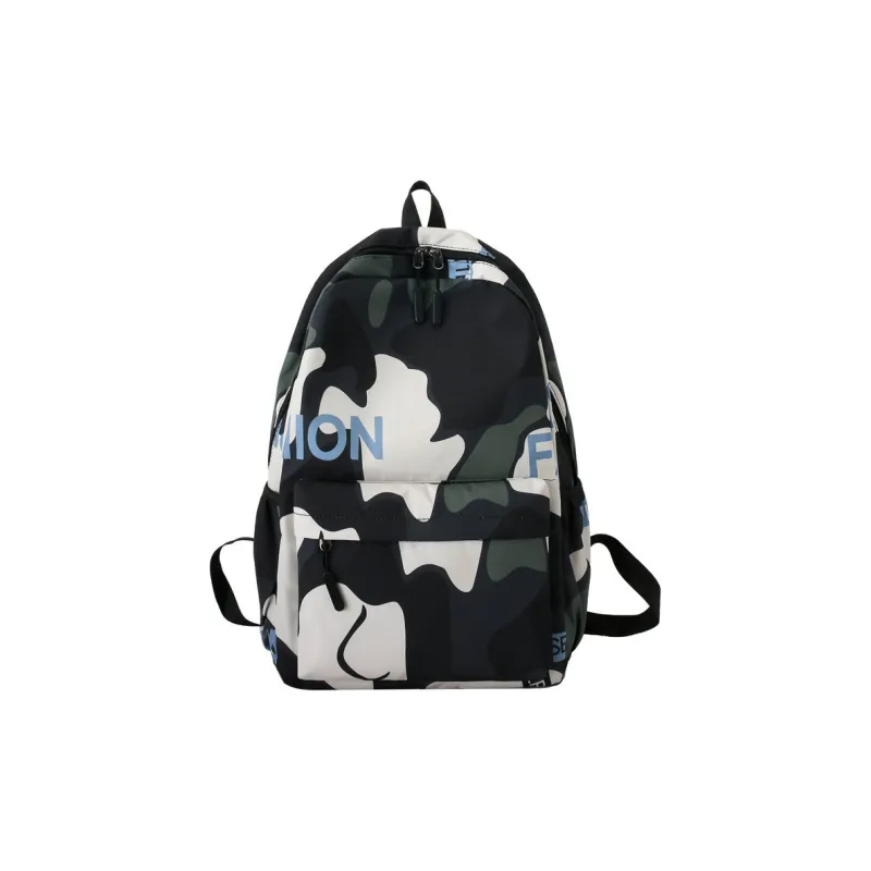 ALNI BITTON Nylon Backpack Regular Men's Camouflage Gray/Green Camouflage/Camouflage Blue-6