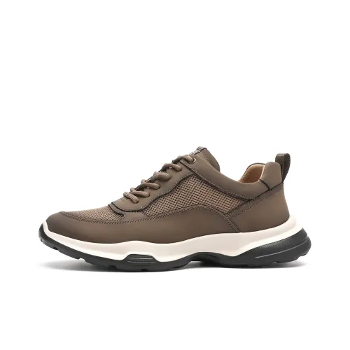 TRUMPPIPE Low Top Casual Shoes Men's Yellow