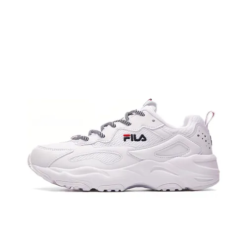 FILA Tracer Cushioning Breathable Low-Top Casual Shoes Women's White