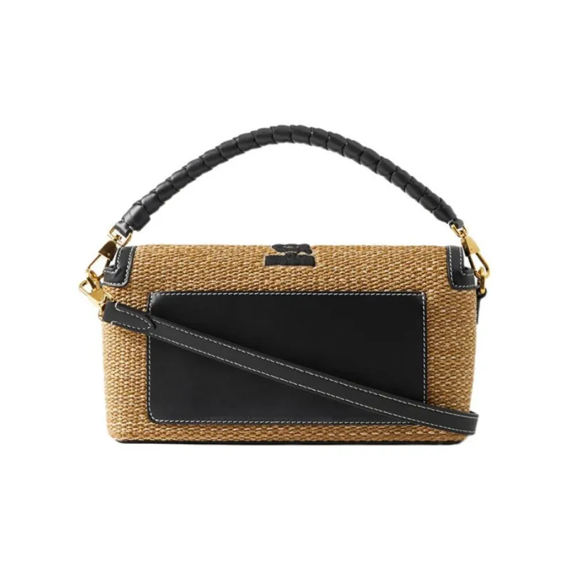 Burberry Top Handle Note Bag Natural/Black-2