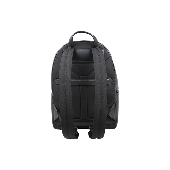 MONTBLANC Soft Leather Backpack Medium Size Men's Black-3