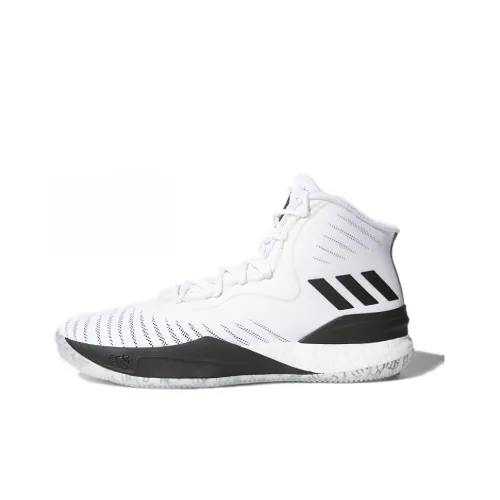 Adidas D Rose 8 Basketball Shoes Men High-Top Black/White