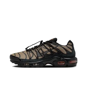 Nike Air Max Plus Utility Cushioning Wear Resistant Low Top Casual Shoes Men's Brown Black
