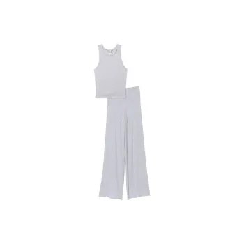 Victoria's Secret Ribbed Modal Tank & Pants Set/Heather Gray Pajama Set Women's Gray
