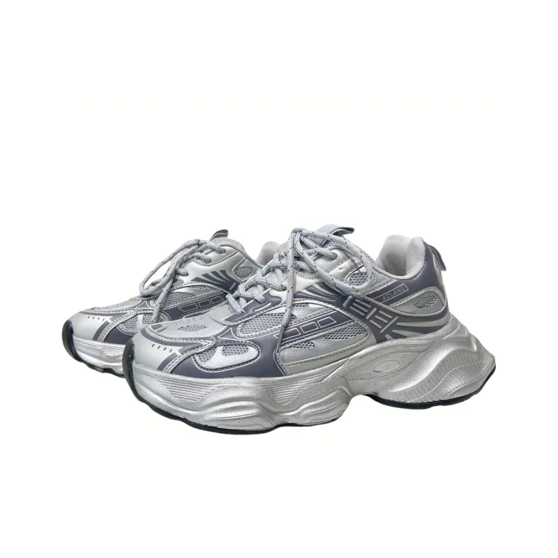 MQGAll Anti-Slip And Wear-Resistant Breathable Low-Top Chunky Sneakers Unisex-1