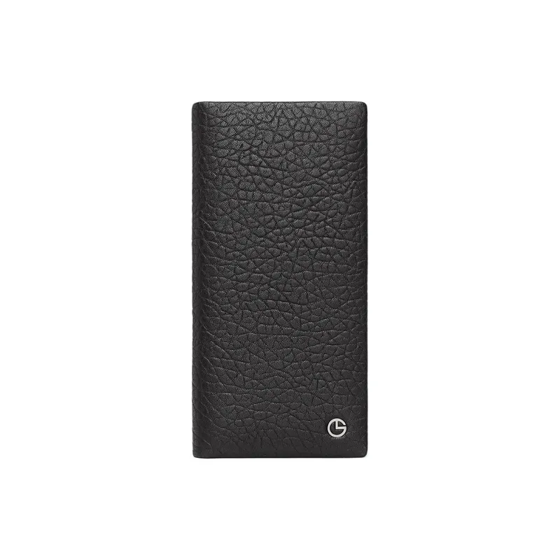 GOLDLION Top Grain Genuine Leather Wallet Regular Men's Black-0