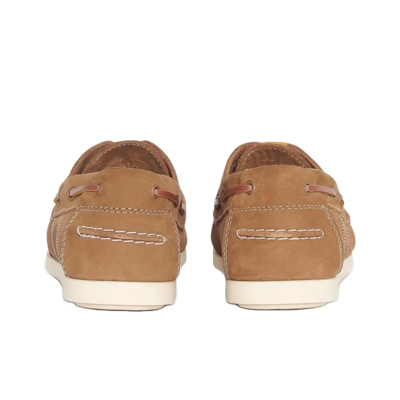 BARBOUR Boat Shoes Men Brown-3