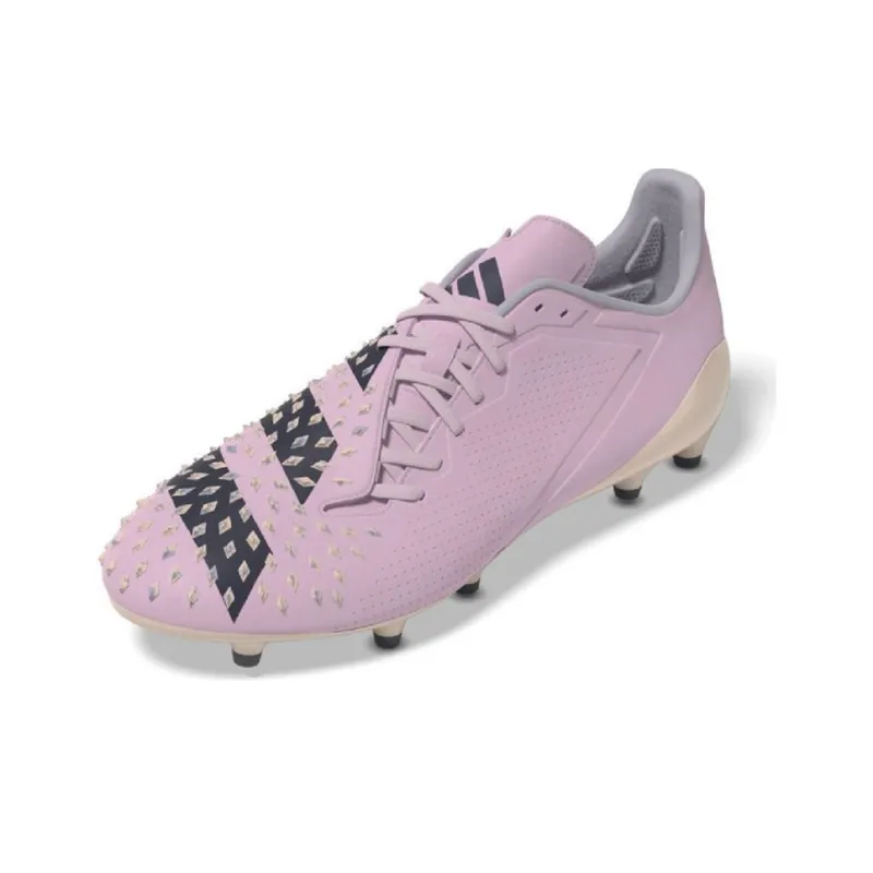 Adidas Predator Malice FG Rubber Long Studs Anti-Slip Wear-Resistant Soccer Shoes Men's Pink Black-2