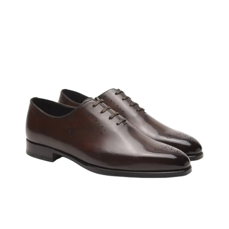 Brioni Dress Shoes Men Low-Top Brown-2