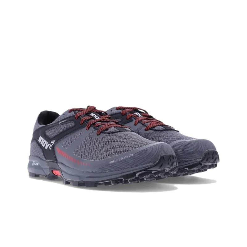 INOV-8 Roclite 315 GTX V2 Waterproof And Breathable Low-Top Outdoor Shoes Men's Gray Black Red-3