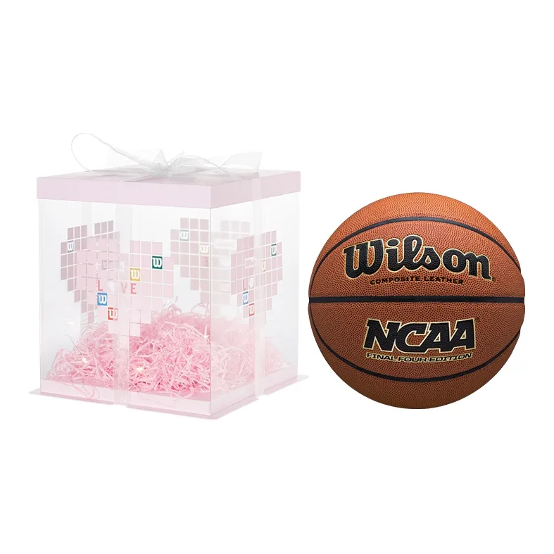 Wilson NCAA Collection WTB1233IB07CN PU Basketball Brown Size 7 Training Match Unisex-9