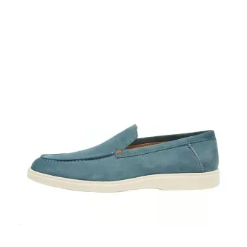 Santoni Almond toe Suede Loafers