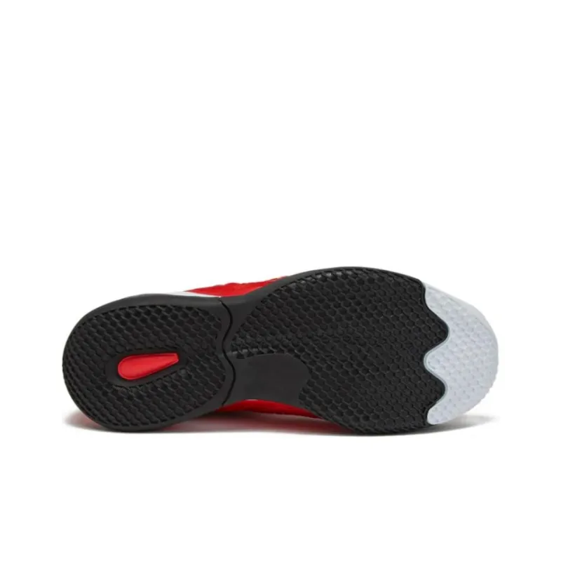 AND1 Override Anti-Slip Wear-Resistant Low-Top Basketball Shoes Men's Black Red-4