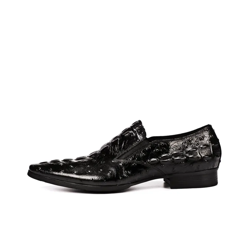 ASTON M.JAZZ Dress Shoes Men Low Top Black/Burgundy/Brown-0