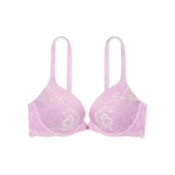 Victoria's Secret BODY BY VICTORIA 7451 Support Style Push-Up Lace-Cup Bra/Violet Sugar Bra Women's Violet