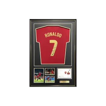 Huayitaojin Portugal Jersey Soccer Memorabilia & Collectible Framed EM Official Partner Company Certificate