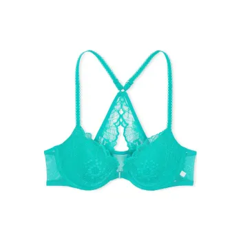 Victoria's Secret PINK Sexy Tee Lace Lightly Lined Front-Close Bra/ Capri Sea Bra Women's Green