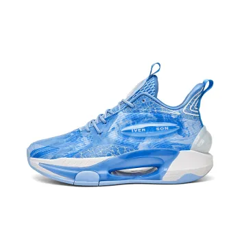 IVERSON I3 Collection Anti-Slip Wear-Resistant Low-Top Basketball Shoes Unisex Carolina Blue