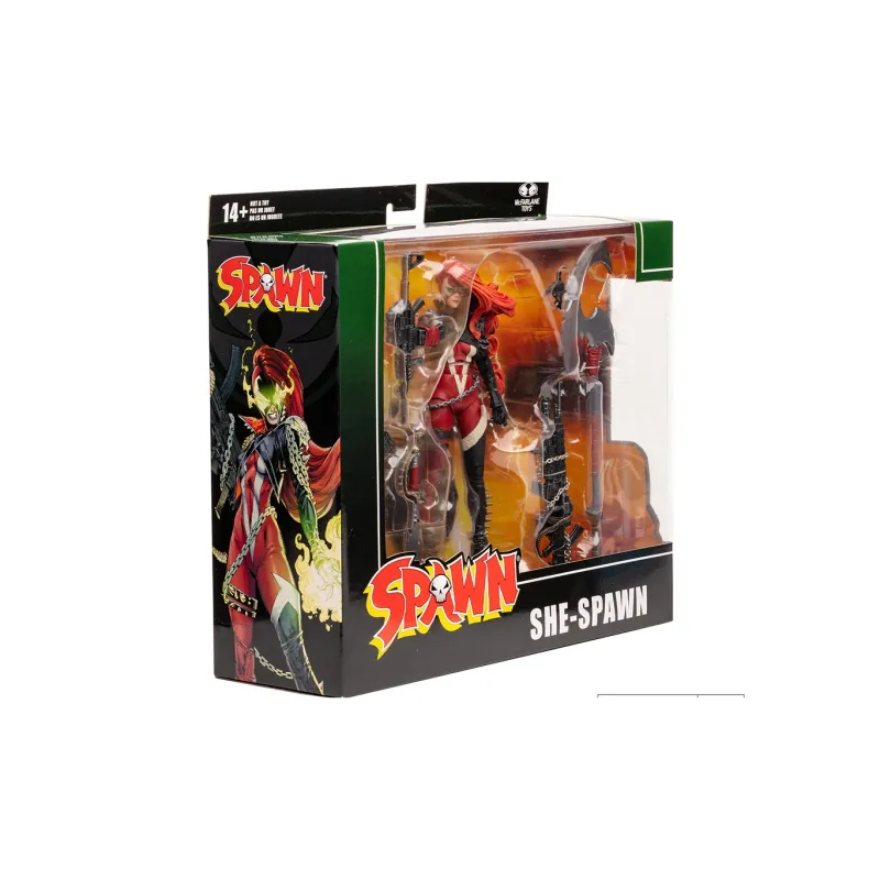 McFARLANE Spawn Second Wave Mechanical Gorilla Female Spawn Dark Redeemer Soul Lasher Gatling Denim Action Figures-27