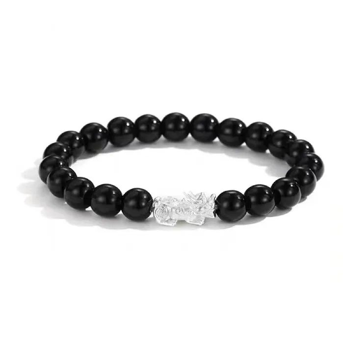 Lang Wind Obsidian Jade Bracelets Unisex-3