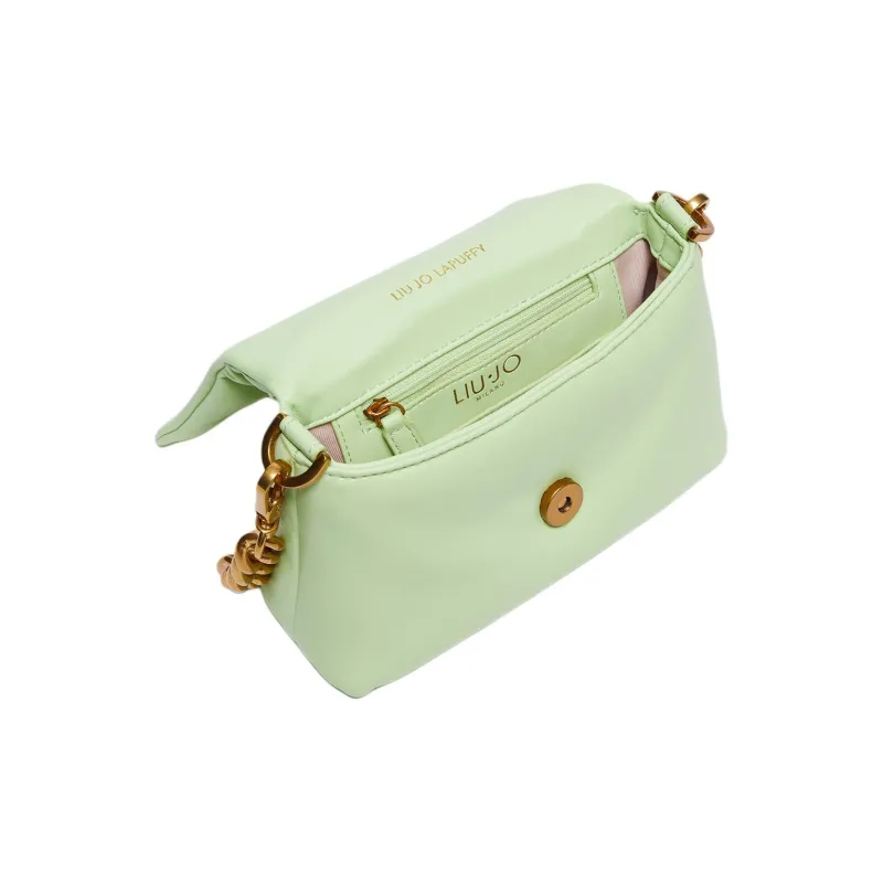 LIU·JO Logo-Plaque Chain-Linked Padded Crossbody Bag-2