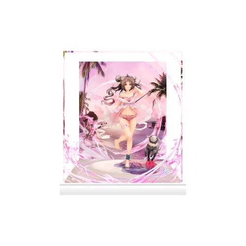 AOWOBOX Compatibility With APEX TOYS Arknights, Eyjafjalla, Summer Floral Theme Figure, Display Case Model Accessories