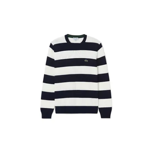 LACOSTE Knitwear Unisex Navy Blue/White