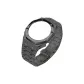 Titanium Gray Striped Watch Case and Band