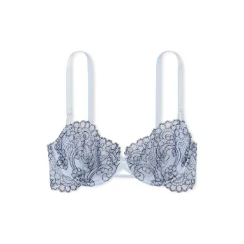 Victoria's Secret PINK DREAM ANGELS Wicked Unlined Boho Floral Ey Be Bra/ F D Bra Women's Denim