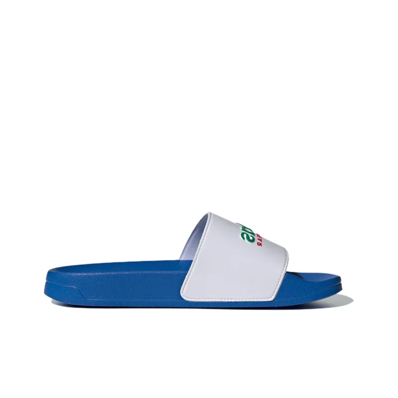 Adidas Adilette Shower Slides Bright Royal Cloud White Team Green-1