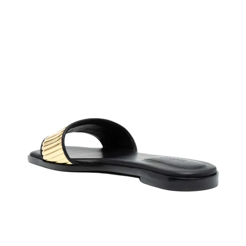 Simkhai Carter Leather Slides-3