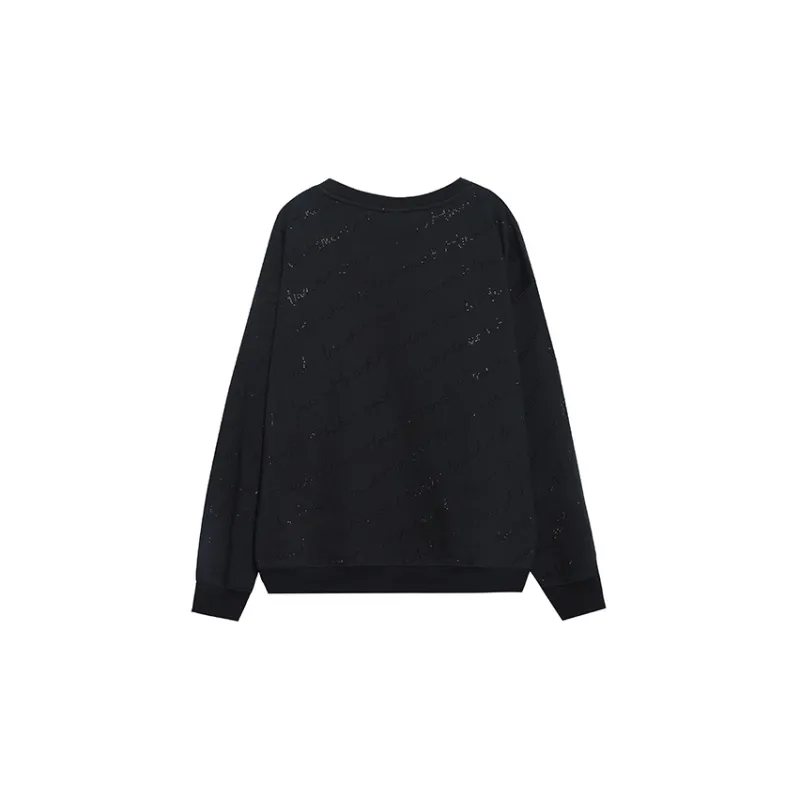 TCH Sweatshirts Unisex Black With Black Logo-1