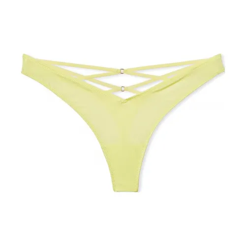 Victoria's Secret PINK VERY SEXY Logo Embroidery Ae Tg Panty/CG Understico Women's 1 Pack Lemon